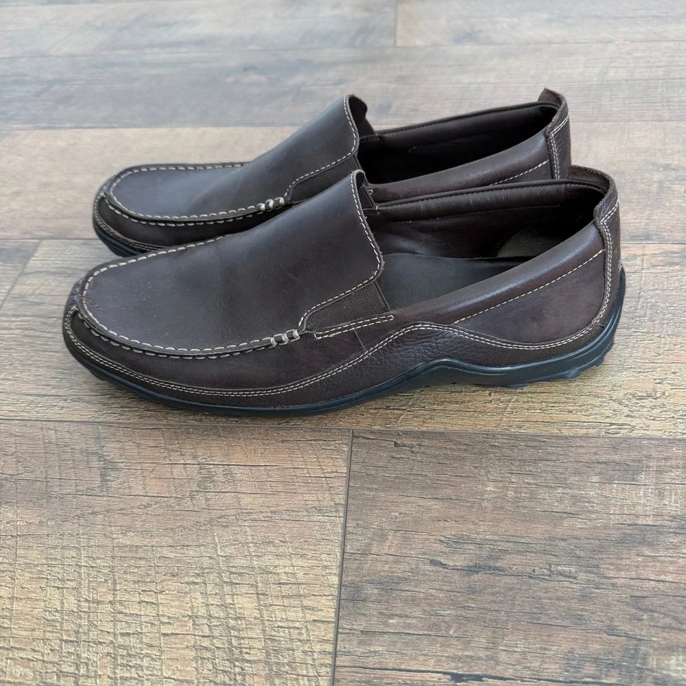 Cole‎ Haan Men's Brown Leather Slip On Loafers Size 10.5 M